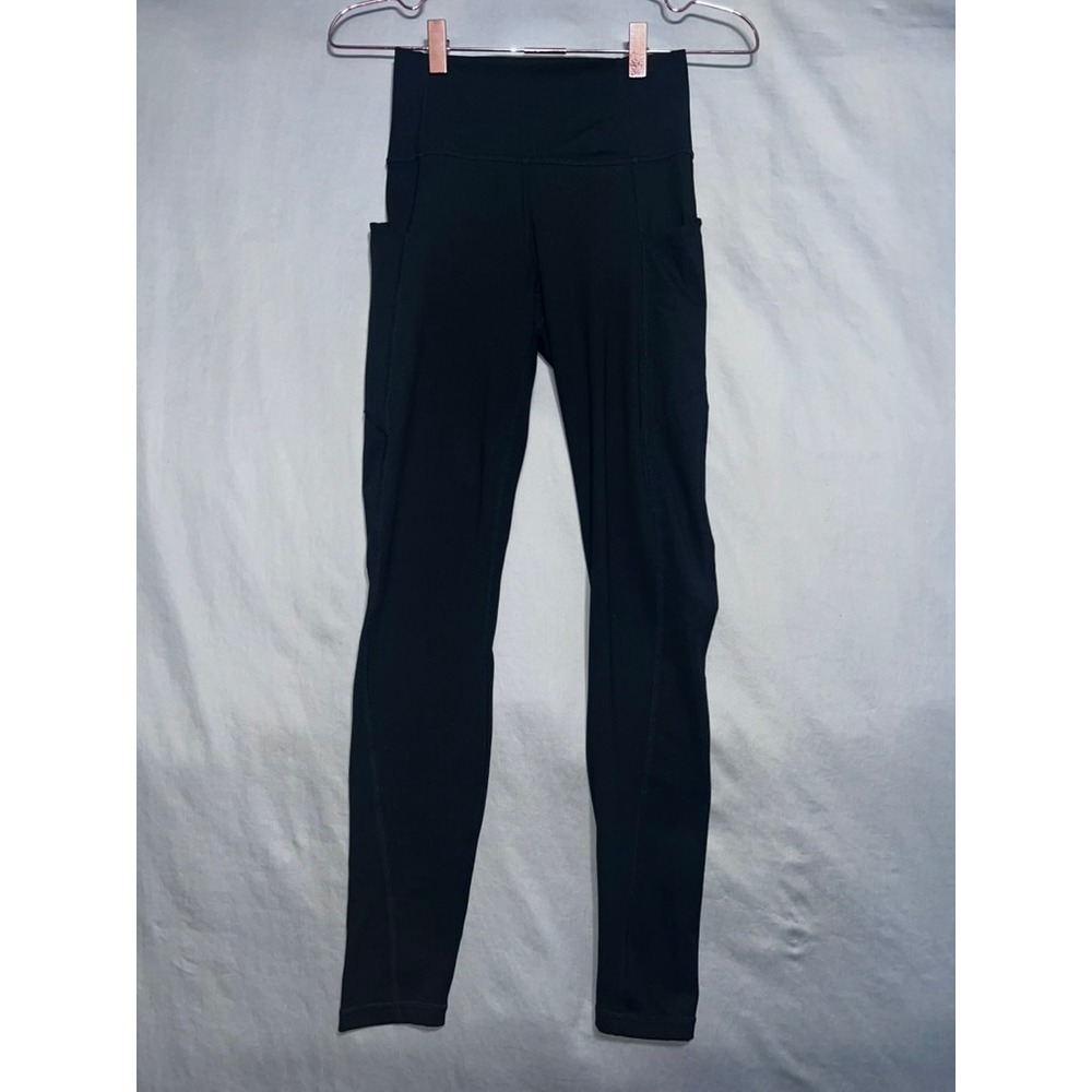 Fabletics Black High Waisted Leggings with Pockets Small S Activewear Yoga